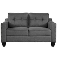 3 Piece Living Room Set With Tufted Cushions