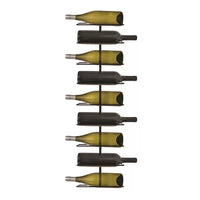 Thumbnail for Align 9 Bottle Wall Mounted Wine Bottle Rack in Black