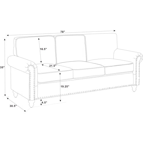 Andreino 2 Piece Faux Leather Living Room Set