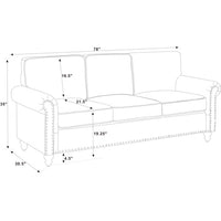 Andreino 2 Piece Faux Leather Living Room Set
