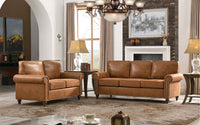 Andreino 2 Piece Faux Leather Living Room Set