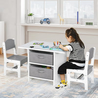 Thumbnail for Batul Kids 3 Piece Rectangular Play / Activity Table and Chair Set