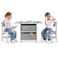 Thumbnail for Batul Kids 3 Piece Rectangular Play / Activity Table and Chair Set