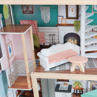 Celeste Mansion Wooden Dollhouse with Lights & Sounds and 24 Accessories