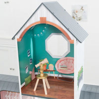 Celeste Mansion Wooden Dollhouse with Lights & Sounds and 24 Accessories