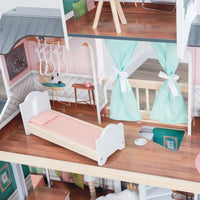 Celeste Mansion Wooden Dollhouse with Lights & Sounds and 24 Accessories