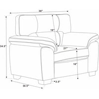 Thumbnail for Craig-Luka 3 Piece Faux Leather Living Room Set