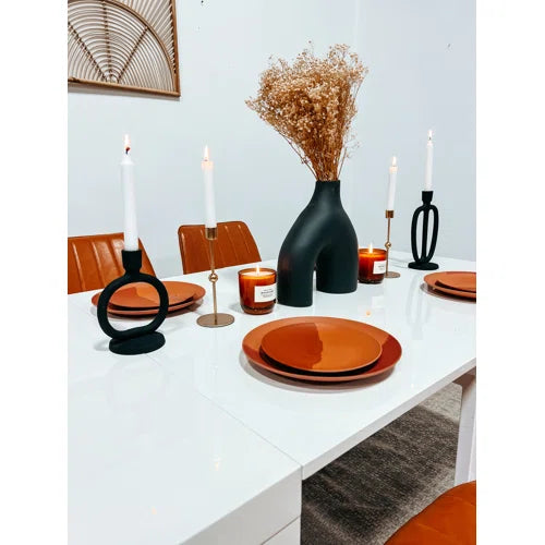 Dary Glossy White Extendable Dining Table