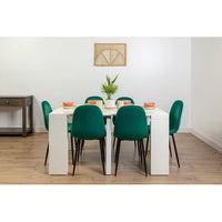Dary Glossy White Extendable Dining Table
