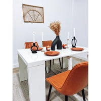 Dary Glossy White Extendable Dining Table