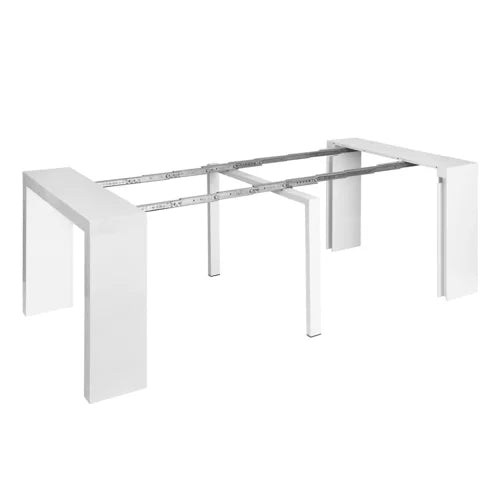 Dary Glossy White Extendable Dining Table
