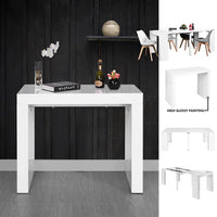 Dary Glossy White Extendable Dining Table
