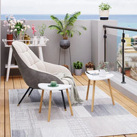 Daviney 3 Legs Double Nesting Coffee Table