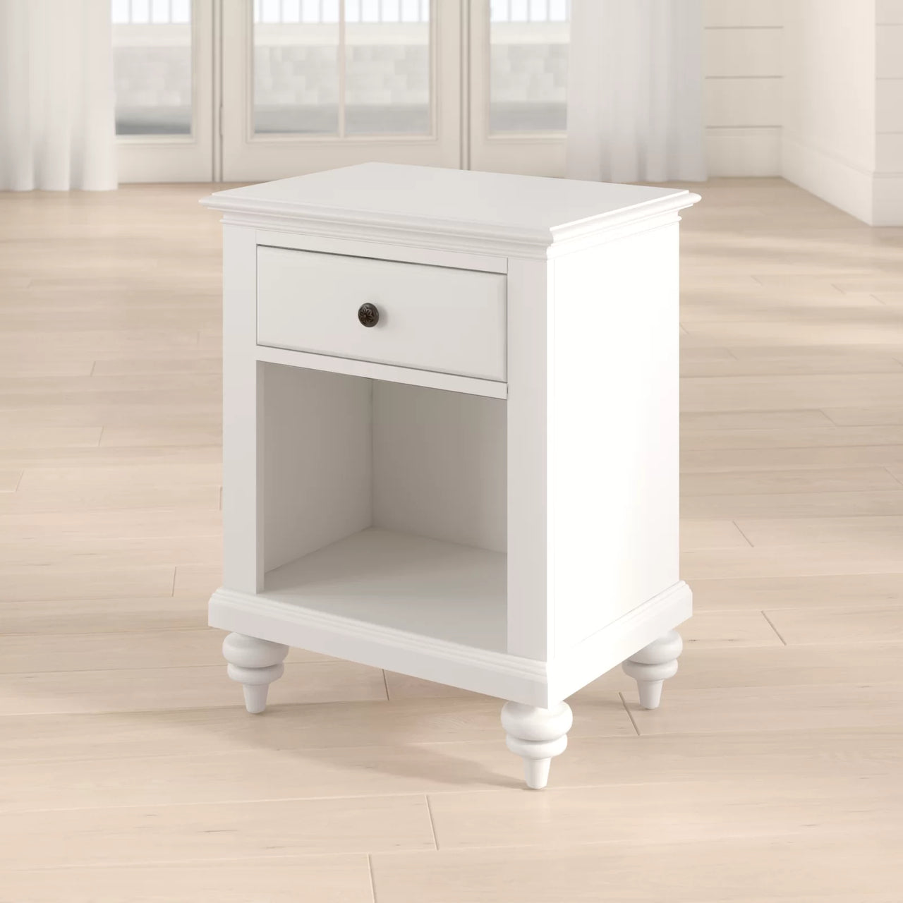 Delacour Solid + Manufactured Wood Nightstand