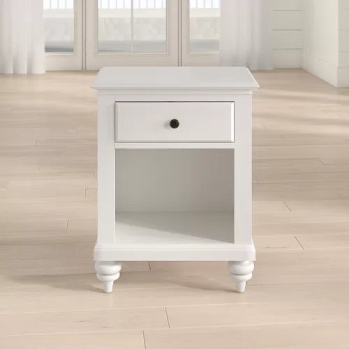 Delacour Solid + Manufactured Wood Nightstand