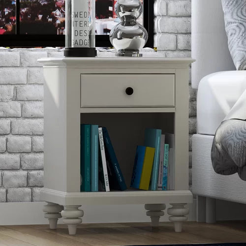 Delacour Solid + Manufactured Wood Nightstand