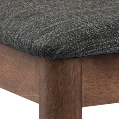 Dioni Fabric Side Chair in Grey (Set of 2)