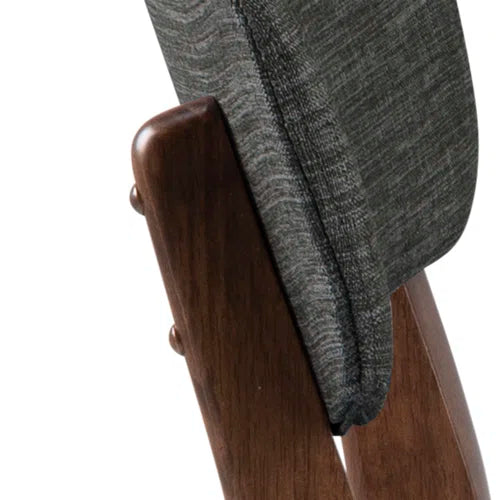 Dioni Fabric Side Chair in Grey (Set of 2)