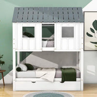 Drumsough Twin Over Twin Standard Bunk Bed with Trundle by Harper Orchard