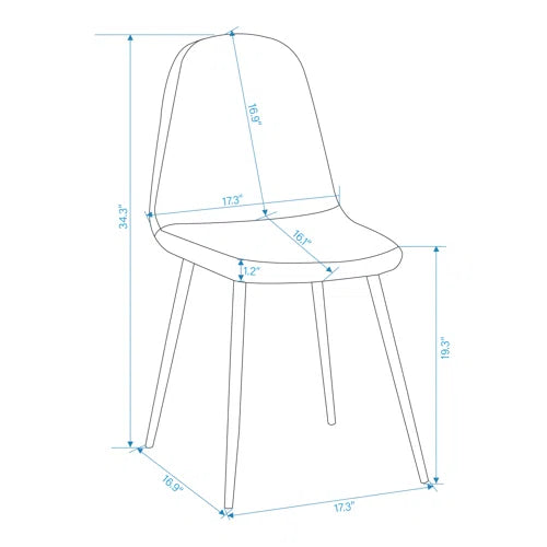 Gillham Side Chair in Brown (Set of 4)
