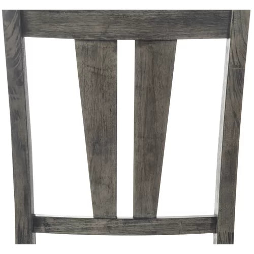 Katarina Slat Back Side Chair in Grey Oak (Set of 2)
