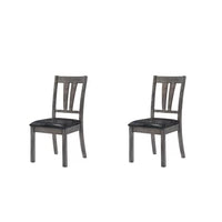 Katarina Slat Back Side Chair in Grey Oak (Set of 2)