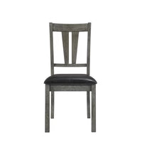Katarina Slat Back Side Chair in Grey Oak (Set of 2)