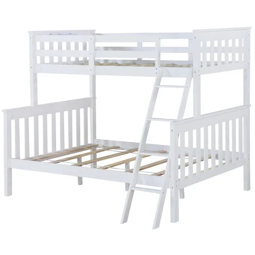 Kawamoto Twin Over Full Solid Wood Standard Bunk Bed by Viv + Rae