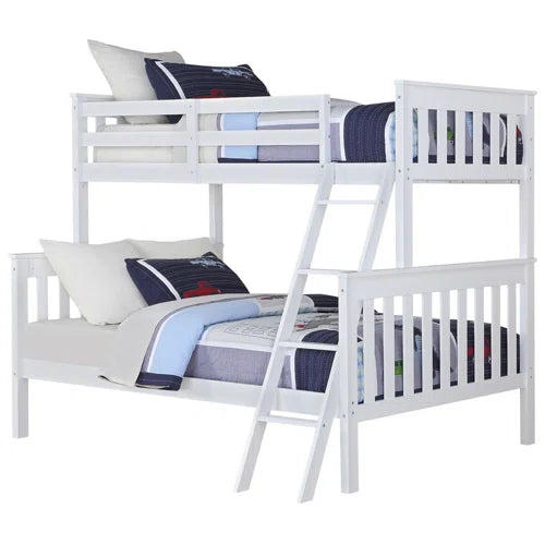 Kawamoto Twin Over Full Solid Wood Standard Bunk Bed by Viv + Rae