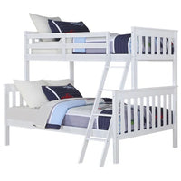 Kawamoto Twin Over Full Solid Wood Standard Bunk Bed by Viv + Rae