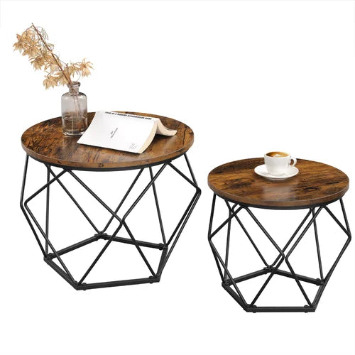Keema Frame 2 Piece Bunching Coffee Table Sets