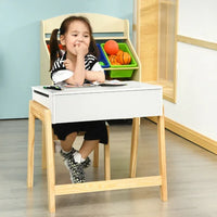 Kids 2 Piece Rectangular Play / Activity Table and Chair Set