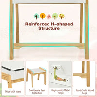 Kids 2 Piece Rectangular Play / Activity Table and Chair Set