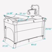 Thumbnail for Newborn Upholstered Crib