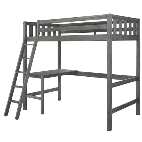 Pauletta Twin Panel Loft Bed with Built-in-Desk by Greyleigh™ Baby & Kids