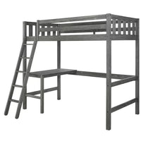 Pauletta Twin Panel Loft Bed with Built-in-Desk by Greyleigh™ Baby & Kids