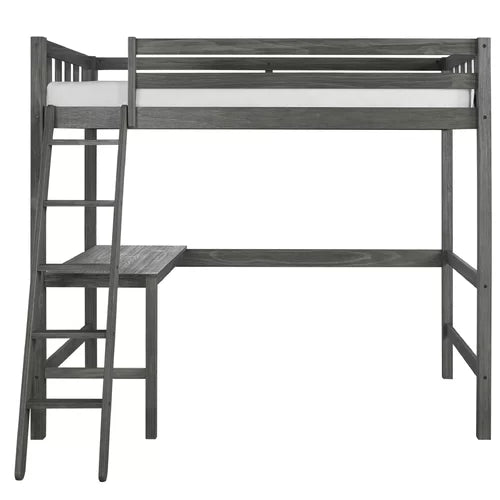 Pauletta Twin Panel Loft Bed with Built-in-Desk by Greyleigh™ Baby & Kids