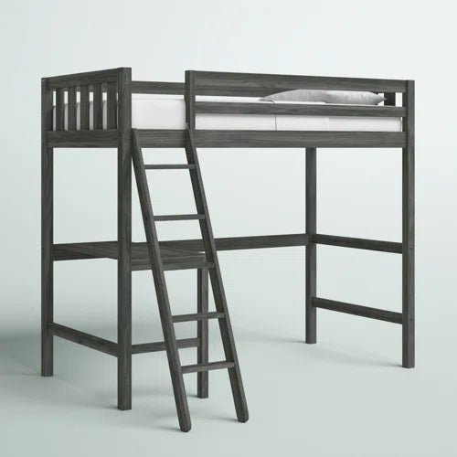 Pauletta Twin Panel Loft Bed with Built-in-Desk by Greyleigh™ Baby & Kids