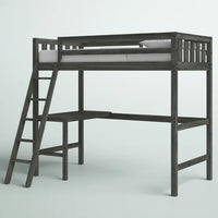 Pauletta Twin Panel Loft Bed with Built-in-Desk by Greyleigh™ Baby & Kids