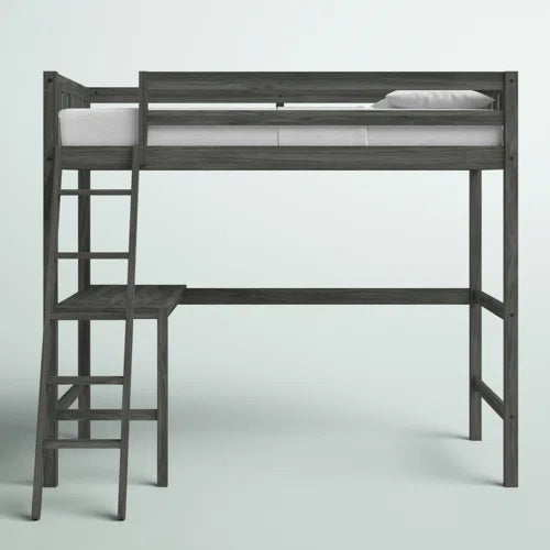 Pauletta Twin Panel Loft Bed with Built-in-Desk by Greyleigh™ Baby & Kids