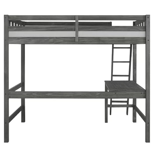 Pauletta Twin Panel Loft Bed with Built-in-Desk by Greyleigh™ Baby & Kids