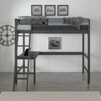 Pauletta Twin Panel Loft Bed with Built-in-Desk by Greyleigh™ Baby & Kids