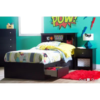 Raiden Twin Mate's Bed with Drawers and Bookcase