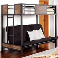 Thumbnail for Sarvis Futon Bunk Bed by Harriet Bee