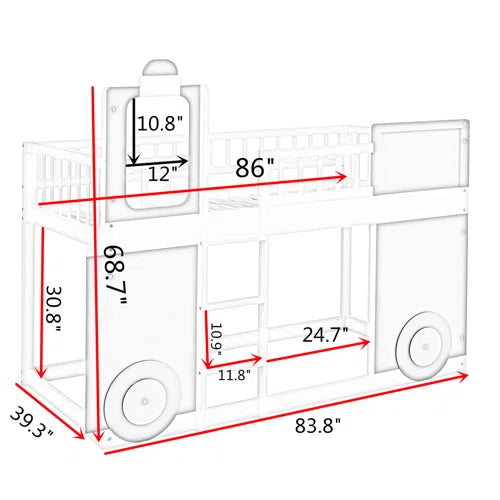 Schlaud Twin Loft Bed with Trundle by Zoomie Kids
