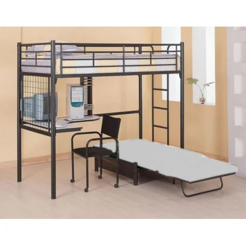 Schuller Twin Loft Bed with Built-in-Desk by Harriet Bee