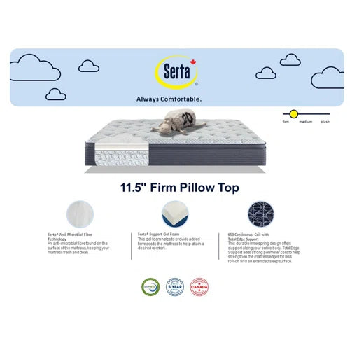 Serta 11.5 Inch Firm Pillow Top Mattress