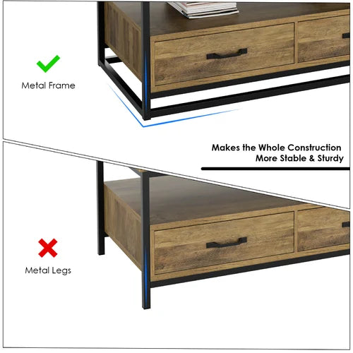 Southside Frame Coffee Table with Storage