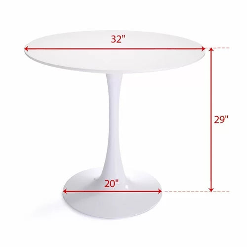 Tylenn 32'' Iron Pedestal Dining Table