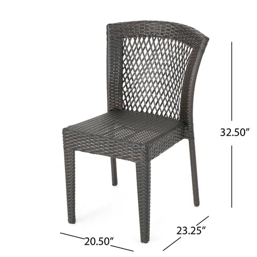 Wanita Stacking Patio Side Chair (Set of 2)